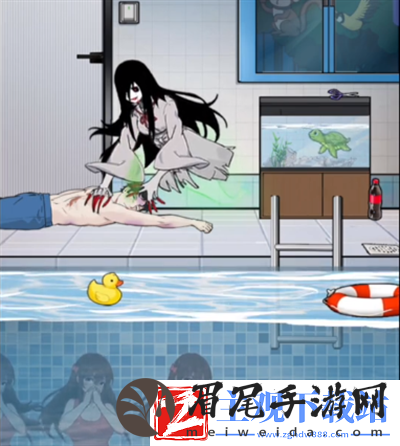 玩梗脑洞王恐怖游泳馆怎么过