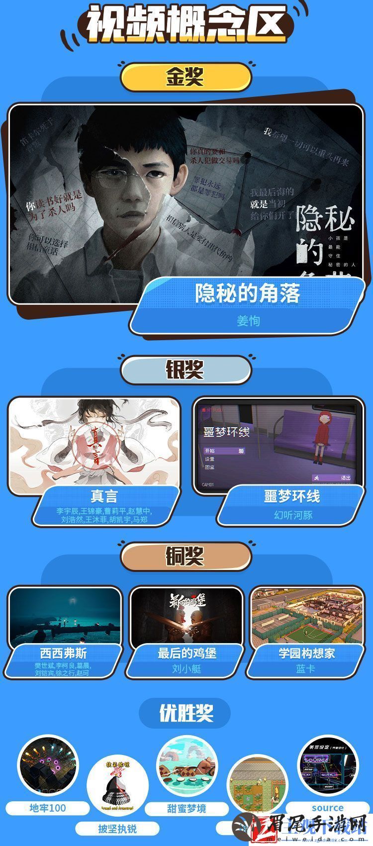 “人人都是游戏创作家”游戏创作大赛**收官！