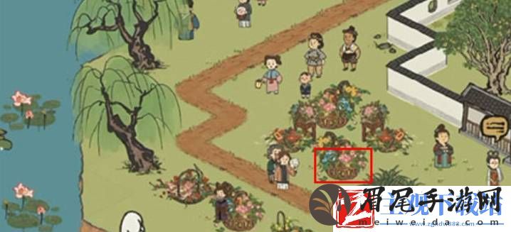 江南百景图花篮放在空地上方法是什么