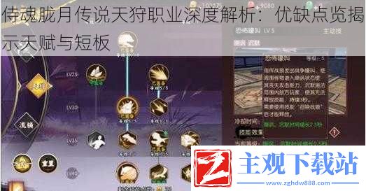 侍魂胧月传说天狩职业深度解析：优缺点览揭示天赋与短板