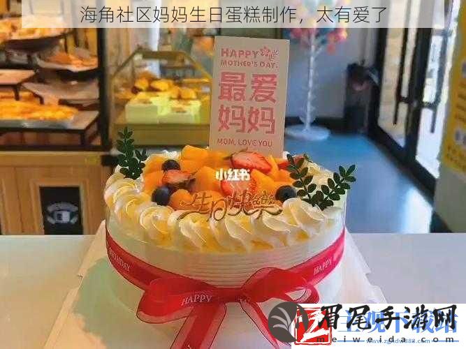 海角社区妈妈生日蛋糕制作-太有爱了