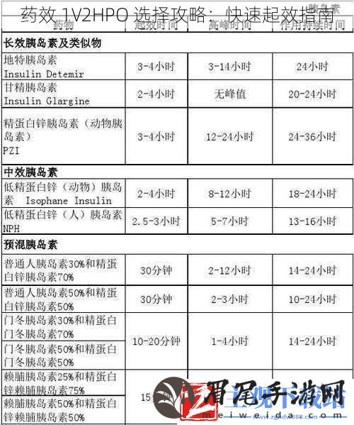 药效-1V2HPO-选择攻略：快速起效指南