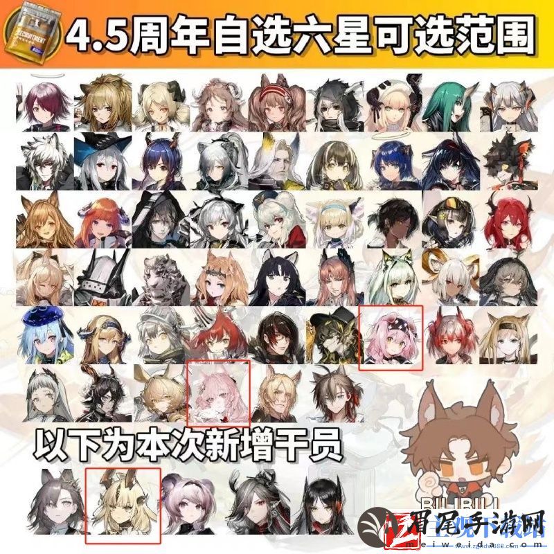 明日方舟4.5周年自选六星干员建议