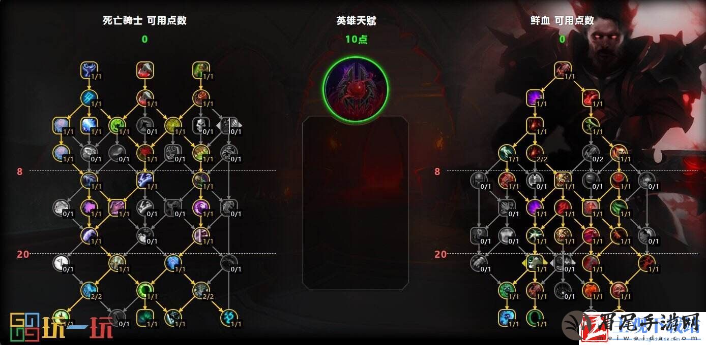 魔兽世界11.0前夕血DK天赋
