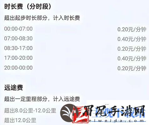 萝卜快跑收费标准