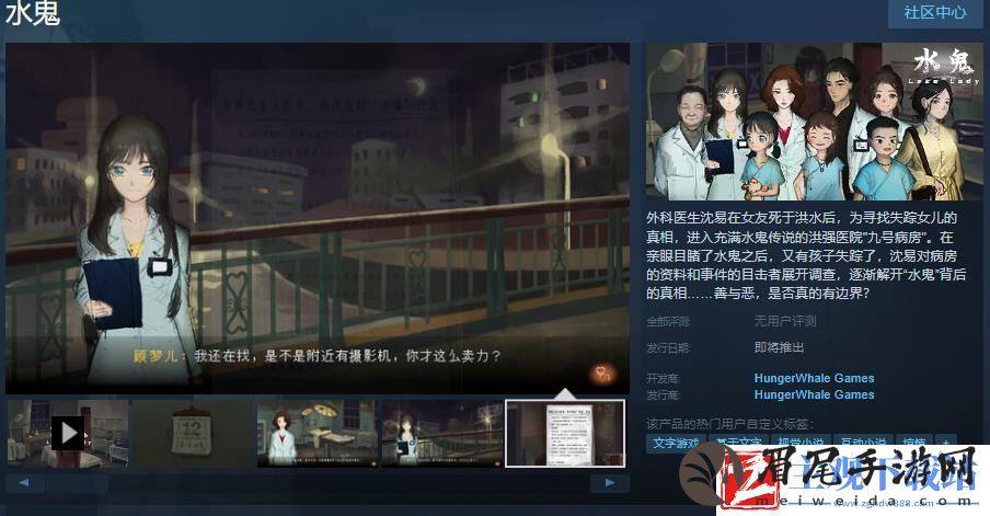 中式悬疑恐怖点击解谜AVG游戏水鬼Steam页面上线-支持简体中文