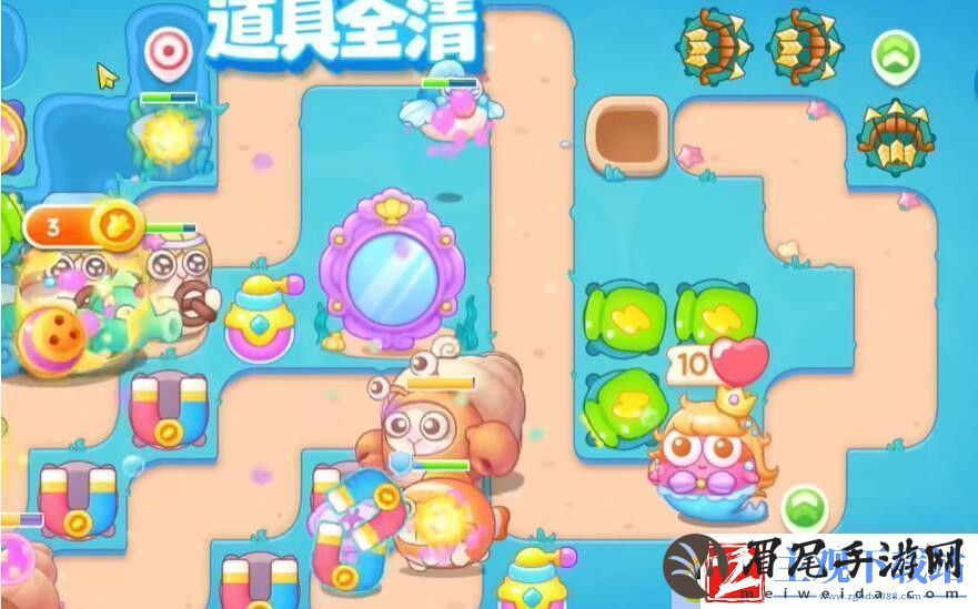 保卫萝卜4海的闺女第74关通关攻略