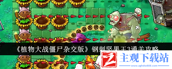 植物大战僵尸杂交版钢刺坚果王3通关攻略：轻松击败敌人