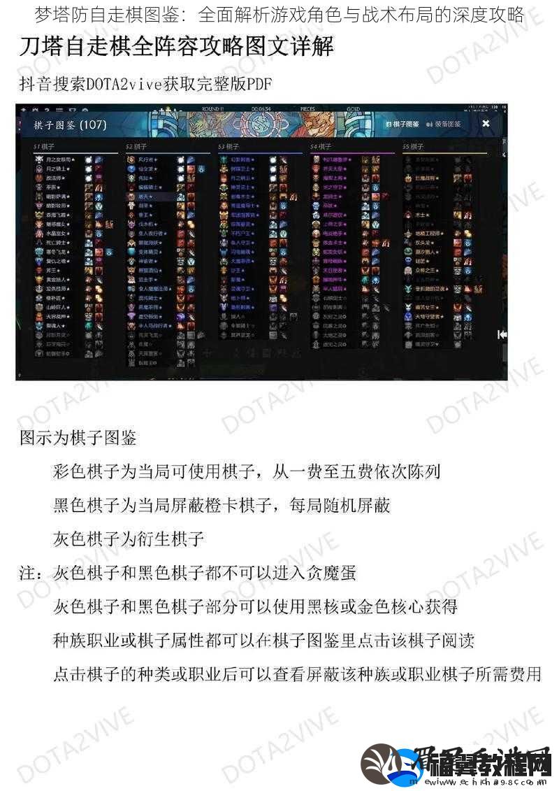 梦塔防自走棋图鉴：全面解析游戏角色与战术布局的深度攻略