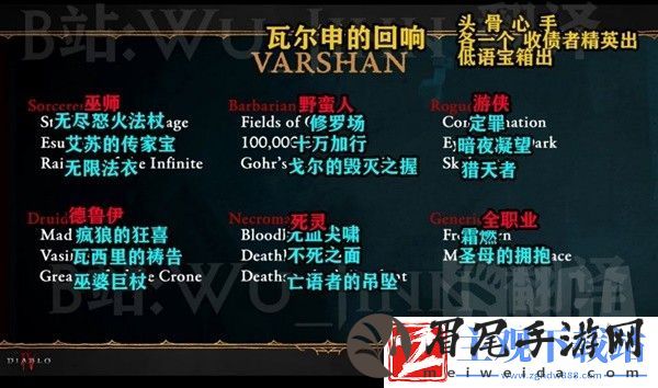 暗黑4S2终局BOSS暗金掉落池大全