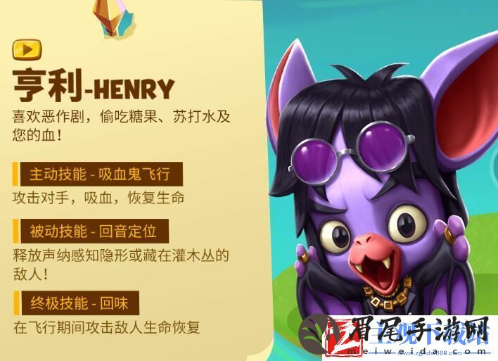 动物王者亨利技能立绘图鉴