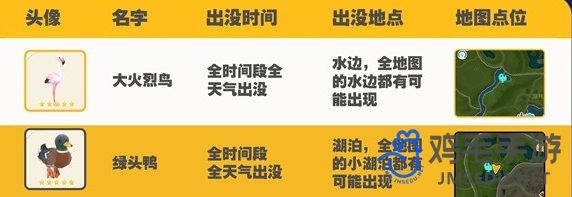 心动小镇观鸟图鉴有哪些