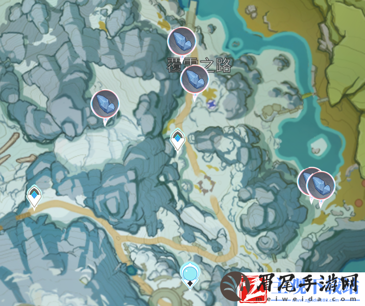 原神2.2星银矿石采集路线一览