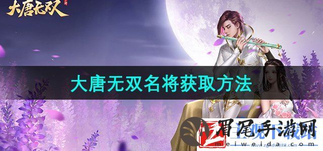 大唐无双手游名将怎么获得