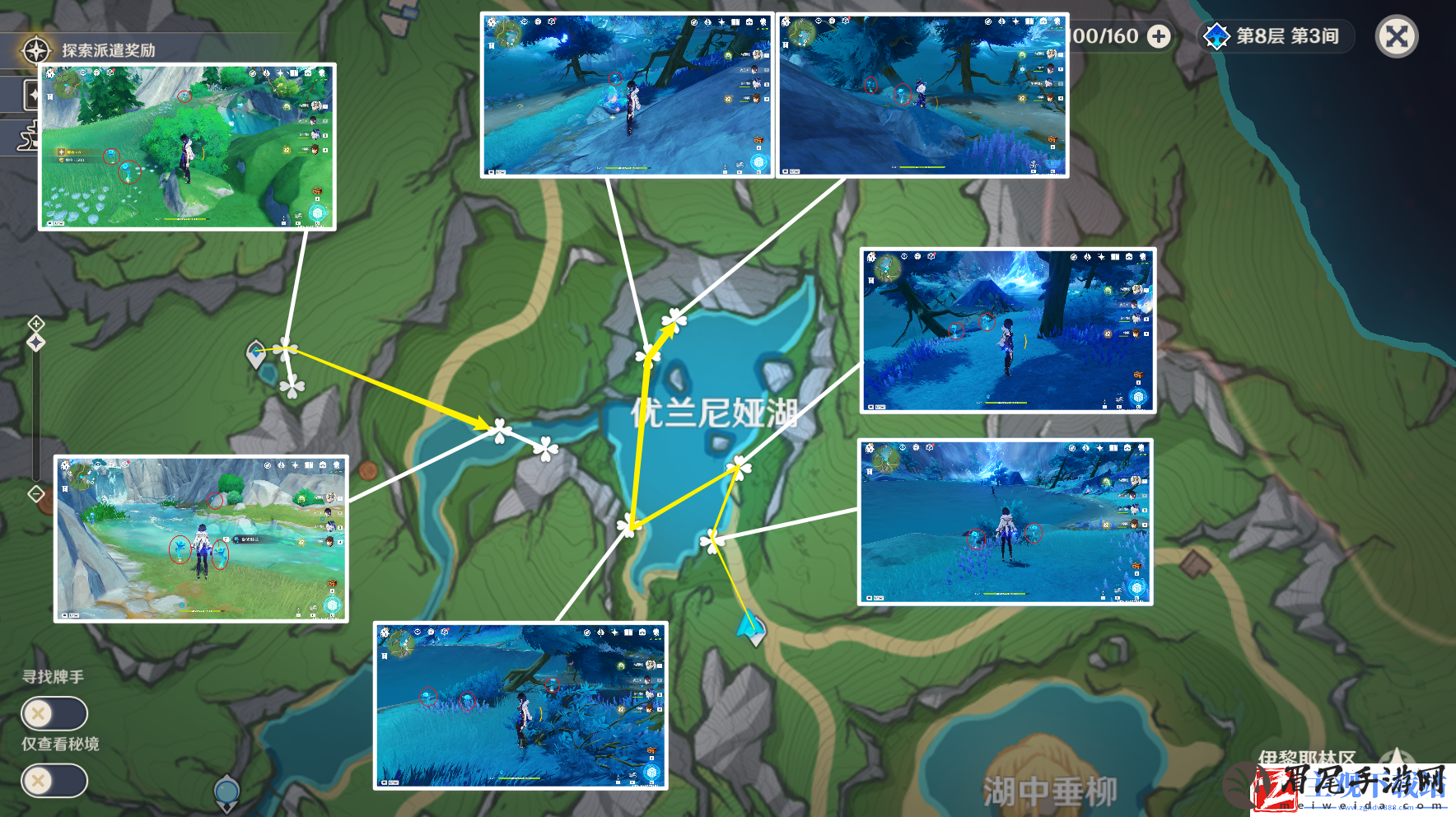 原神湖光铃兰分布图介绍