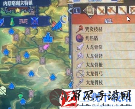 圣兽之王内斯塔谢夫特镇都出售物品