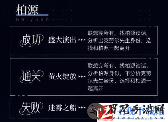世界之外密室综艺结局达成攻略