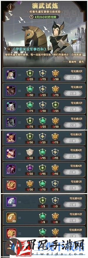 剑与远征2月演武试炼兑换攻略