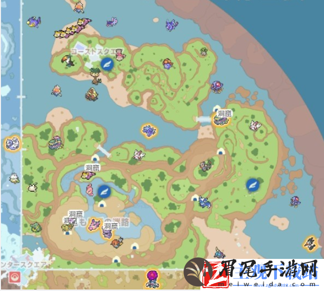 宝可梦朱紫dlc2海岸区定点宝可梦都有哪些