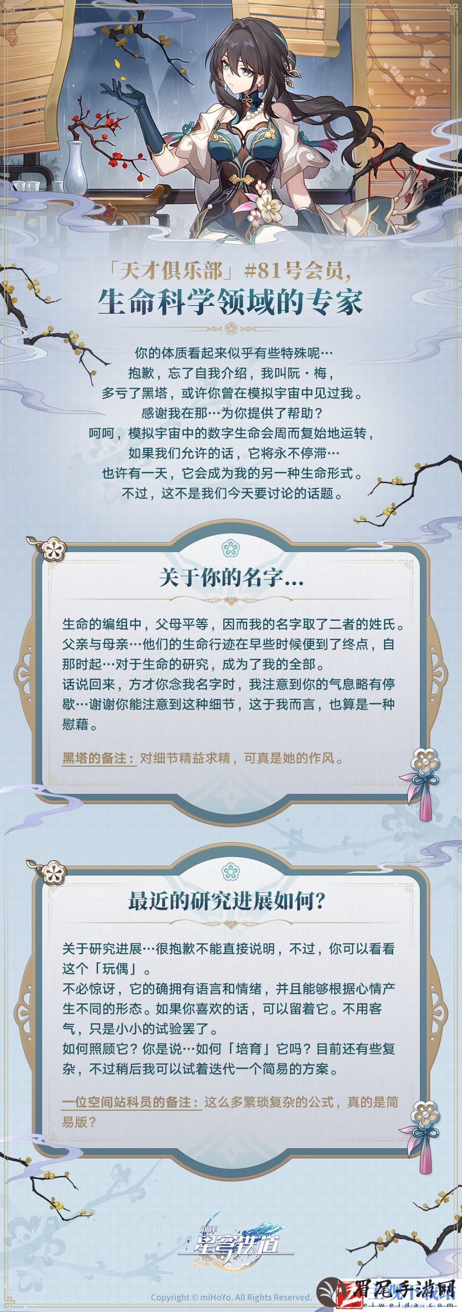 崩坏星穹铁道阮•梅角色详情及技能分享