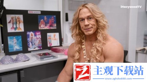 赵喜娜在芭比客串形象曝光：金发碧眼男人鱼