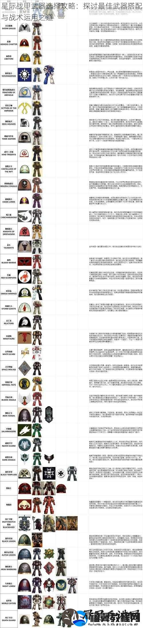 星际战甲武器选择攻略：探讨最佳武器搭配与战术运用之道