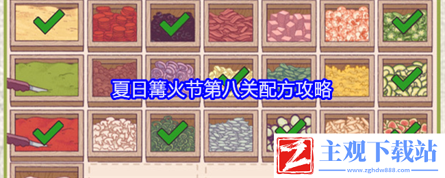可口的披萨美味的披萨夏日篝火节第八关配方攻略：攻略助你技能进阶