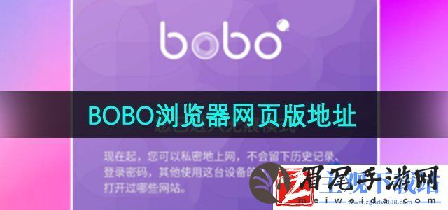 bobo浏览器网站入口在哪里-网页版入口地址分享