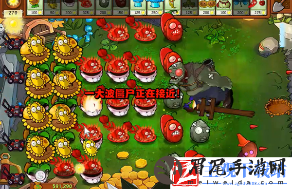植物大战僵尸杂交版冒险51关怎么过