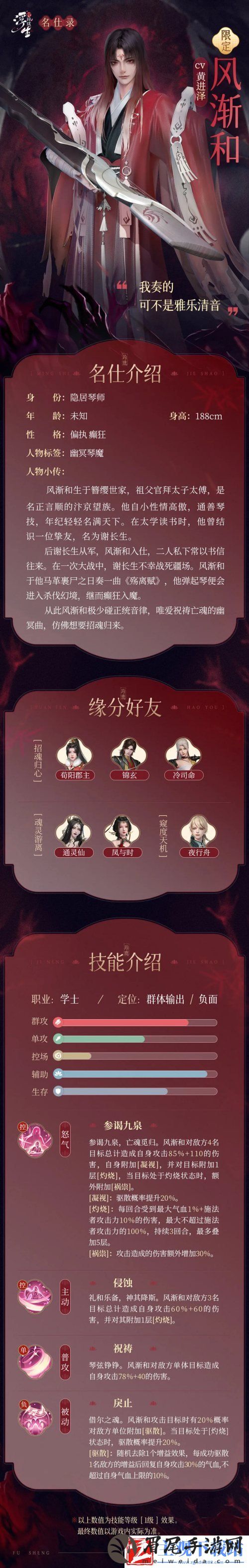 浮生忆玲珑风渐和资料一览