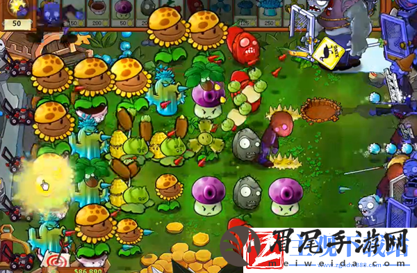 植物大战僵尸杂交版冒险48关怎么过