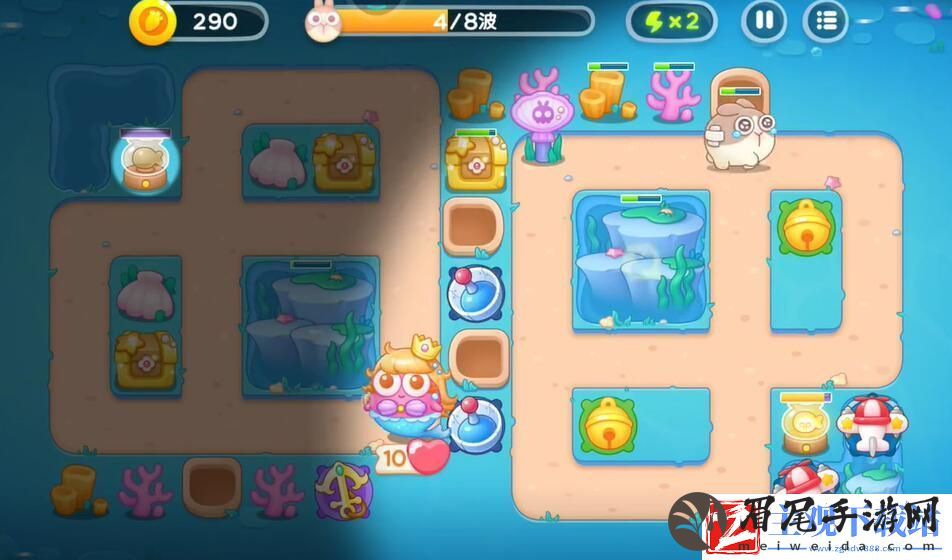 保卫萝卜4海的闺女58关攻略