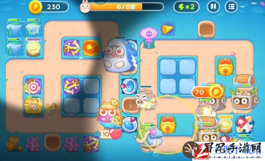 保卫萝卜4海的闺女58关攻略