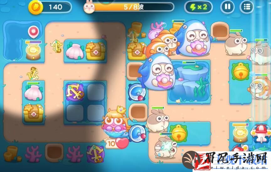 保卫萝卜4海的闺女58关攻略