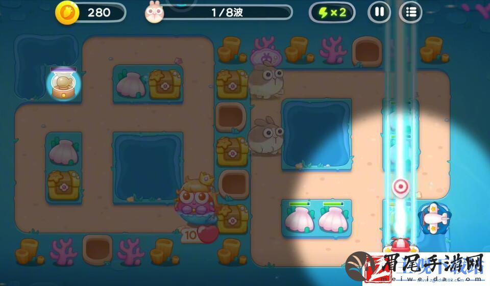 保卫萝卜4海的闺女58关攻略