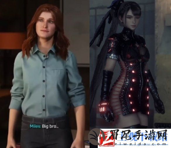 玩家晒“星刃》和《蜘蛛侠2”的女主对比