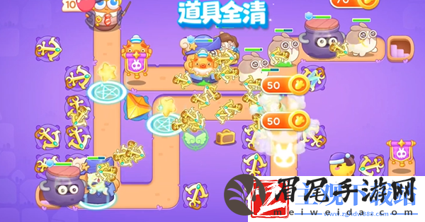 保卫萝卜4阿波与魔法宝藏第111关过关攻略