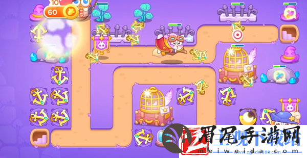 保卫萝卜4阿波与魔法宝藏第111关过关攻略