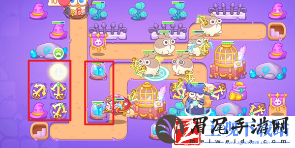 保卫萝卜4阿波与魔法宝藏第111关过关攻略