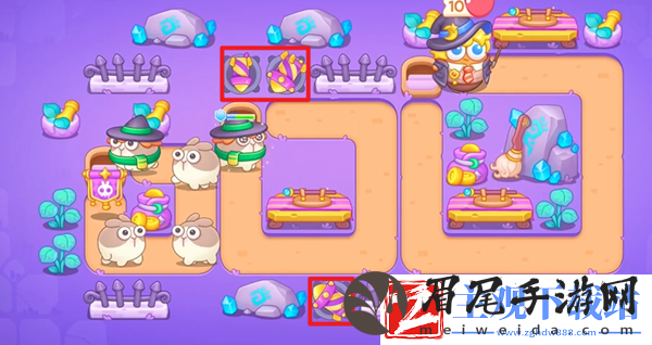 保卫萝卜4阿波与魔法宝藏第118关通关攻略