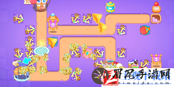 保卫萝卜4阿波与魔法宝藏第111关过关攻略