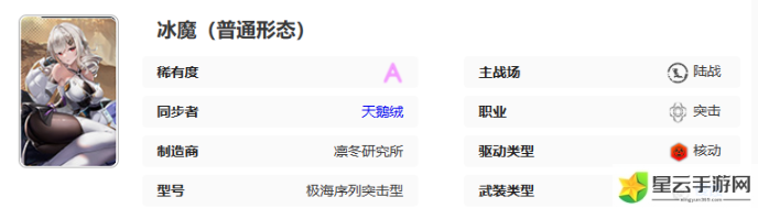 艾塔纪元冰魔机体一览