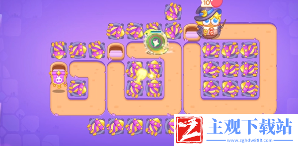保卫萝卜4阿波与魔法宝藏第118关通关攻略