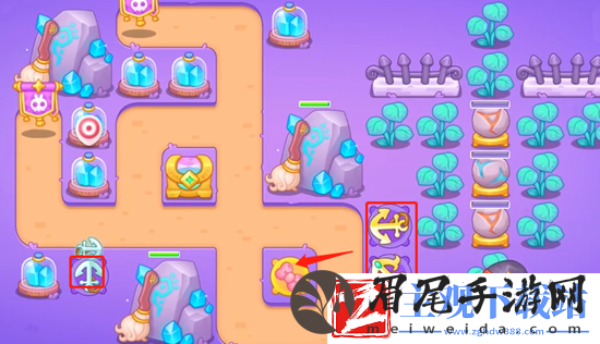 保卫萝卜4阿波与魔法宝藏第92关通关攻略
