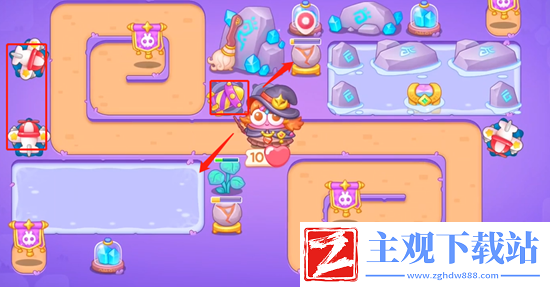 保卫萝卜4阿波与魔法宝藏第94关通关攻略