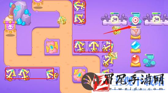 保卫萝卜4阿波与魔法宝藏第92关通关攻略
