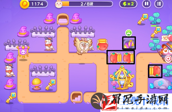 保卫萝卜4阿波与魔法宝藏第96关通关攻略