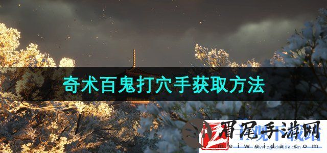 燕云十六声奇术百鬼打穴手怎么获得