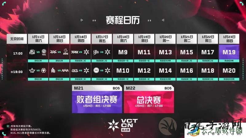 VCT-CN启点赛1月11日揭幕战：TYL对阵TEC，XLG对阵WOL