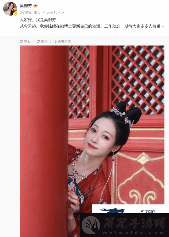 体操冠军红吴柳芳开通微博